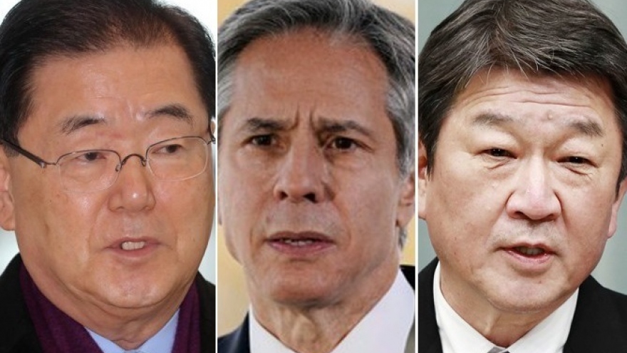 Ngoại trưởng Mỹ-Nhật-Hàn họp về Triều Tiên, hạ viện Mỹ thắt chặt trừng phạt Nga